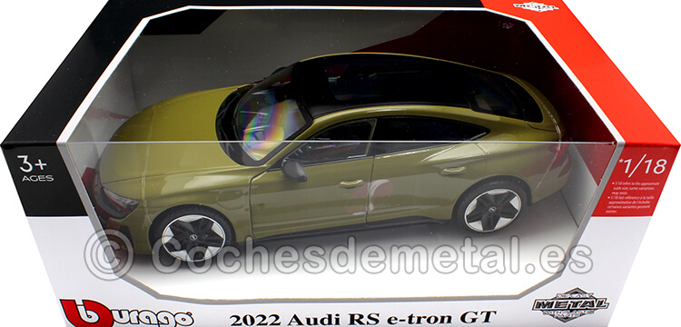 2022 Audi GT RS E-Tron Verde Oliva 1:18 Bburago 11050