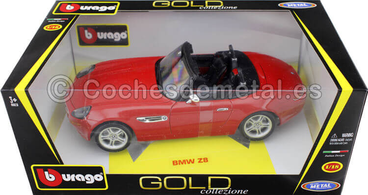2000 BMW Z8 Roadster Rojo Metalizado 1:18 Bburago 12032