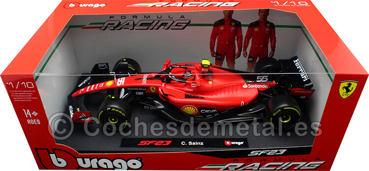 2023 Scudería Ferrari F1 SF-23 Nº55 Carlos Sainz Scudería Ferrari 1:18 Bburago 16812S