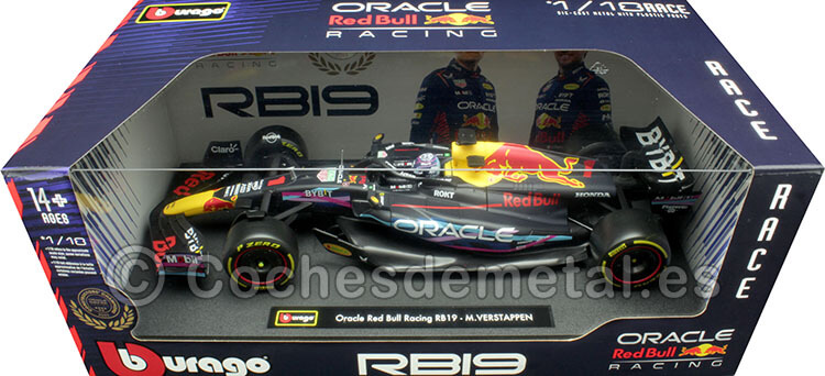 2023 Red Bull  Racing RB19 Nº1 Max Verstappen Ganador GP F1 Miami y Mundial de Pilotos 1:18 Bburago 18003V(M)