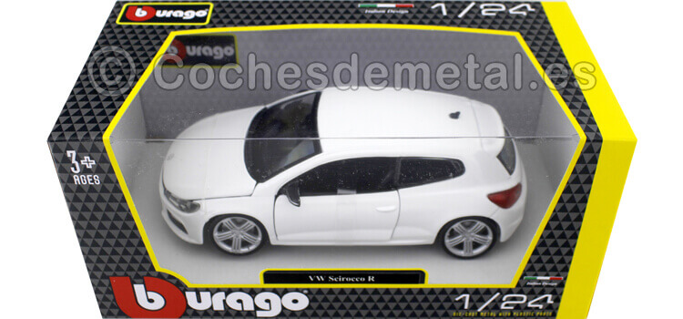 2008 Volkswagen Scirocco R Blanco 1:24 Bburago 21060W