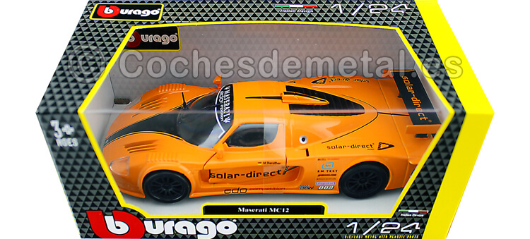 2007 Maserati MC12 Naranja Solar Direct 1:24 Bburago 21078