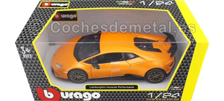 2017 Lamborghini Huracan Performante Orange 1:24 Bburago 21092O