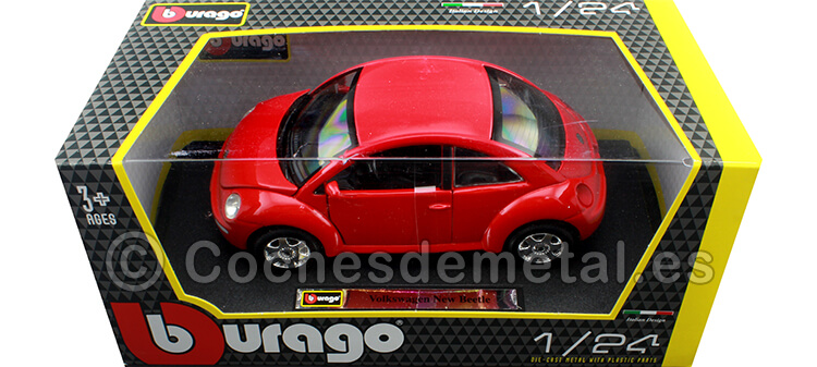 1998 Volkswagen New Beetle Rojo 1:18 Bburago 22029