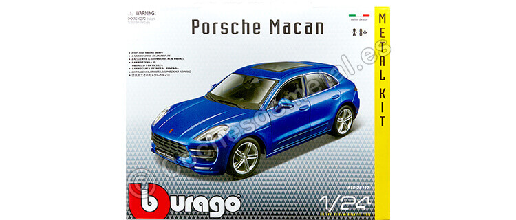 2013 Porsche Macan Azul Metal Kit 1:24 Bburago 18-25117