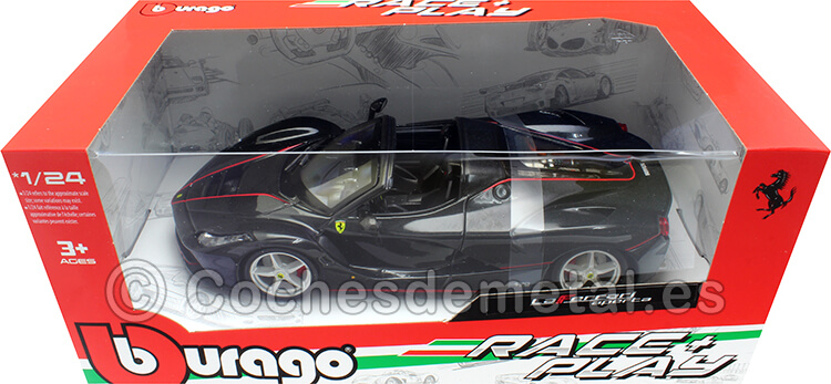 2015 Ferrari F70 LaFerrari Aperta Negro 1:24 Bburago 18-26022
