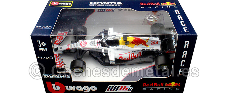 2021 Red Bull Racin Honda RB16B Nº33 Max Verstappen GP F1 Turquia 1:43 Bburago 38055VT