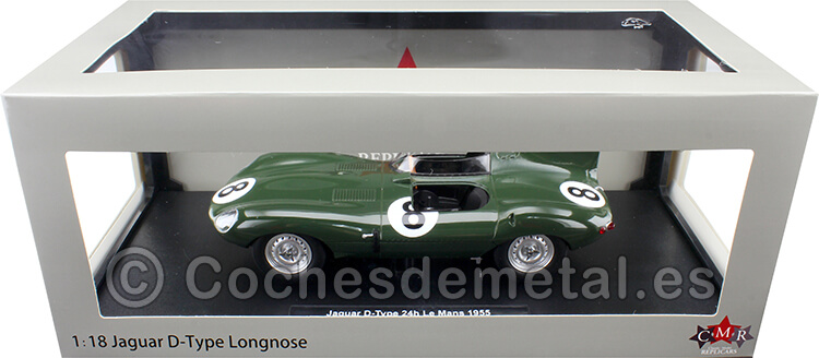 1955 Jaguar D-Type Longnose Nº8 Beauman/Dewis 24h LeMans 1:18 CMR195