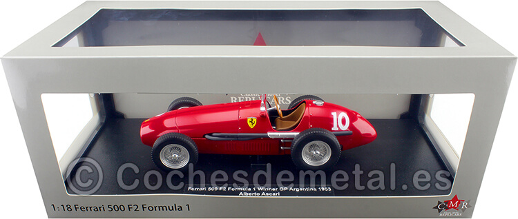 1953 Ferrari 500 F2 Nº10 Ascari Ganador GP F1 Argentina y Campeón del Mundo 1:18 CMR199