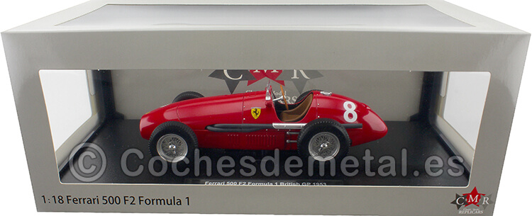 1953 Ferrari 500 F2 Nº8 Mike Hawthorn GP F1 Gran Bretaña 1:18 CMR200