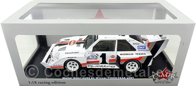 1987 Audi Sport Quattro S1 E2 Nº1 Walter Röhrl Ganador Pikes Peak 1:18 CMR205
