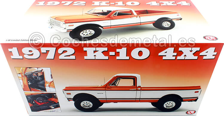 1972 Chevrolet CST K-10 4x4 Off-Road Naranja/Blanco 1.18 GMP ACME A1807213