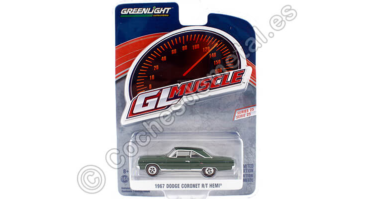 1967 Dodge Coronet R / T Hemi GL Muscle Series 25 1:64 Greenlight 13300A