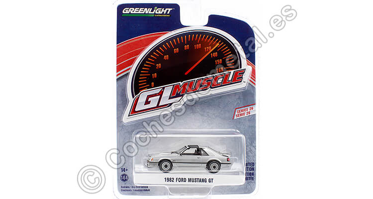 1982 Ford Mustang GT GL Muscle Series 26 1:64 Greenlight 13310D