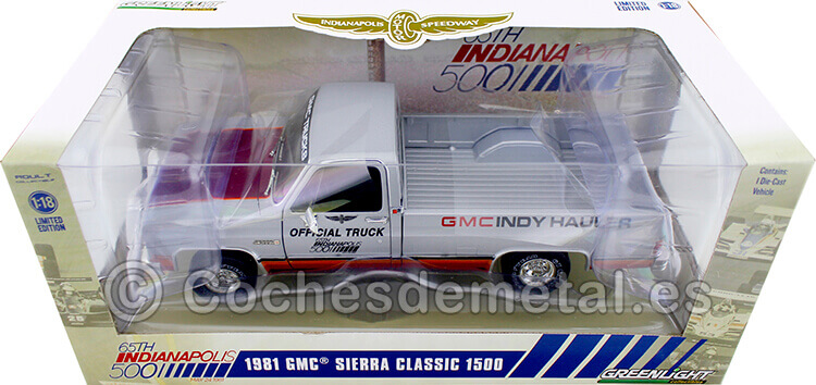 1983 GMC Sierra Classic 1500 PickUp 65th Annual Indianapolis 500 Mile Race Official Truck 1:18 Greenlight 13563