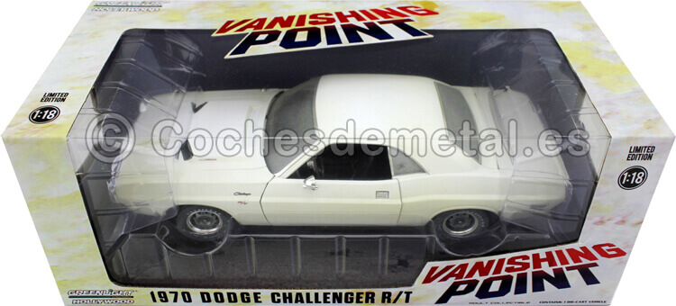 1970 Dodge Challenger RT Vanishing Point Versión Sucio 1.18 Greenlight 13582