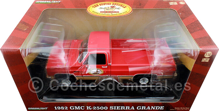 1982 GMC K-2500 Sierra Grande Wideside Con Bola Rojo 1:18 Greenlight 13612
