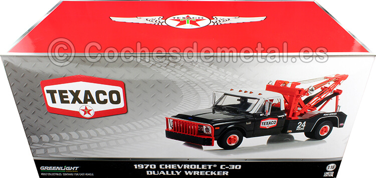 1970 Chevrolet C-30 Dually Wrecker Texaco 24 Hour Road Service 1:18 Greenlight 13625