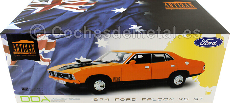 1974 Ford Falcon XB GT351 Sedan Orange 1:18 Greenlight 18015