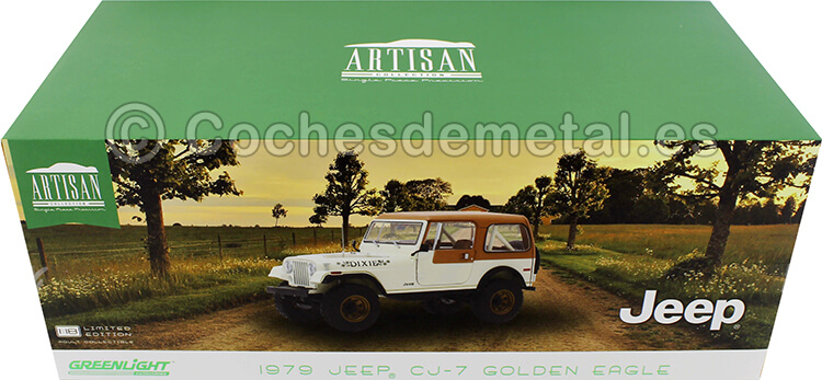 1979 Jeep CJ-7 Golden Eagle Dukes of Hazzard Dixie Look Alike 1:18 Greenlight 19065