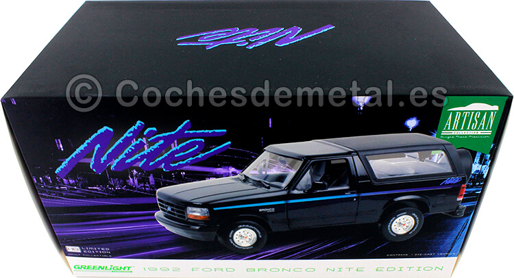 1992 Ford Bronco Nite Edition Black 1:18 Greenlight 19088