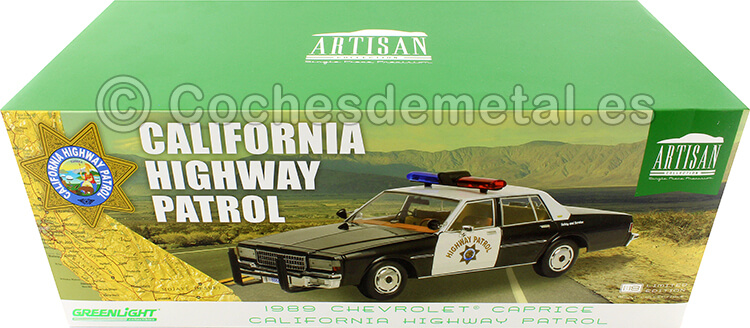 1989 Chevrolet Caprice Police California Highway Patrol 1:18 Greenlight 19108