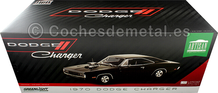 1970 Dodge Charger Fast And Furious Negro 1:18 Greenlight Collectibles 19122