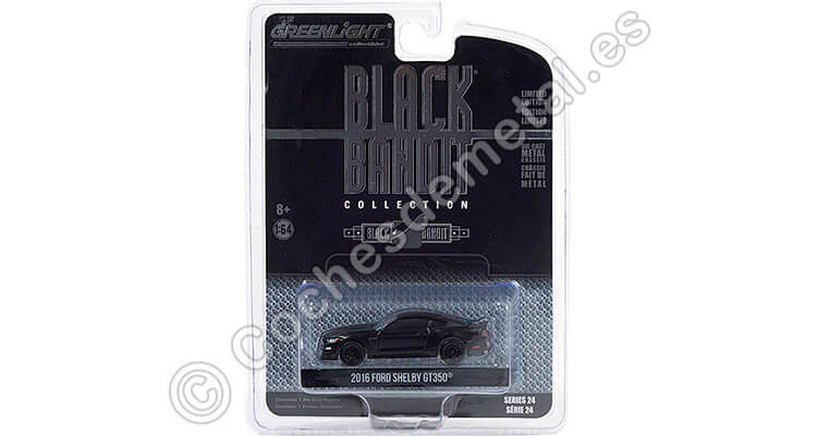 2016 Ford Mustang Shelby GT350 Black Bandit Series 24 1:64 Greenlight 28050E