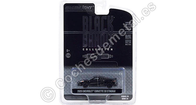 2020 Chevrolet Corvette C8 Stingray Black Bandit Series 24 1:64 Greenlight 28050F