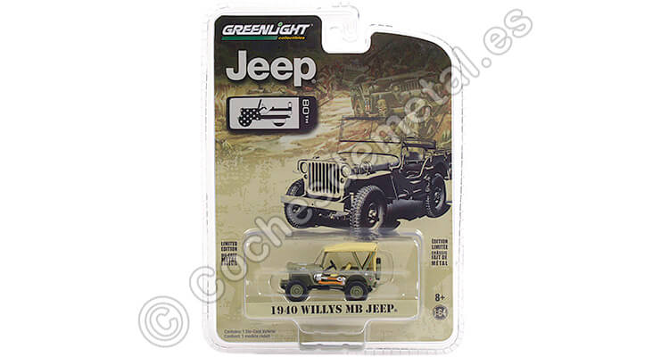 1940 Willys MB Jeep Anniversary Collection Series 12 1:64 Greenlight 28060A