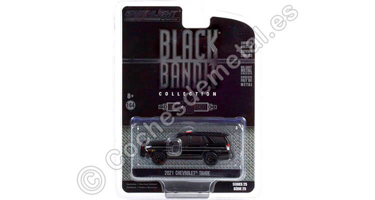 2021 Chevrolet Tahoe Policía Black Bandit Series 25 1:64 Greenlight 28070E