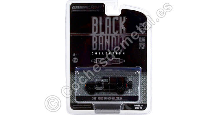 2021 Ford Bronco Wildtrak Black Bandit Series 25 1:64 Greenlight 28070F
