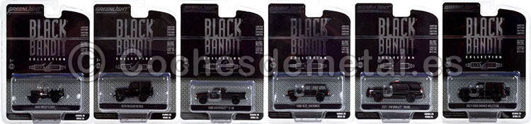 Lote de 6 Modelos Black Bandit Series 25 1:64 Greenlight 28070