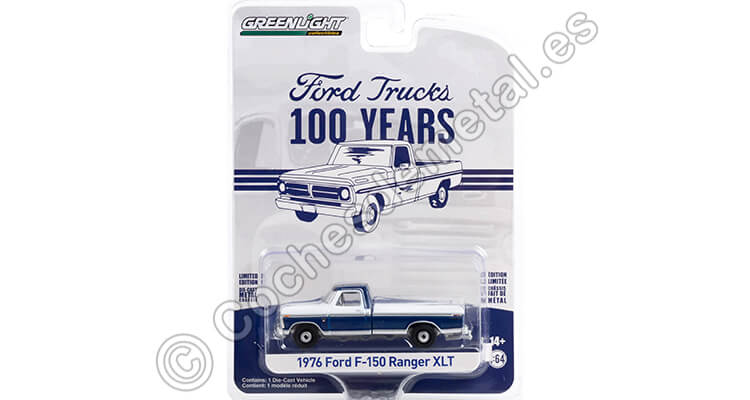 1976 Ford F-150 Ranger XLT Trailer Special Anniversary Collection Series 14 1:64 Greenlight 28100C