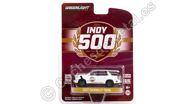 2022 Chevrolet Tahoe Official vehicle Indy 500 Anniversay Collection Series 15 1:64 Greenlight 28120F