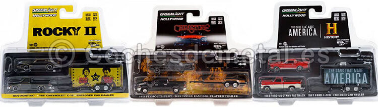 Lote de 3 Modelos Hollywood Hitch&Tow Series 9 1:64 Greenlight 31120