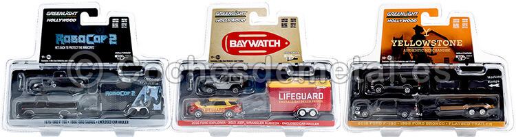 Lote de 3 Modelos Hollywood Hitch & Tow Series 11 1:64 Greenlight 31150