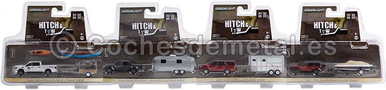 Lote de 4 modelos Hitch & Tow Series 23 1:64 Greenlight 32230
