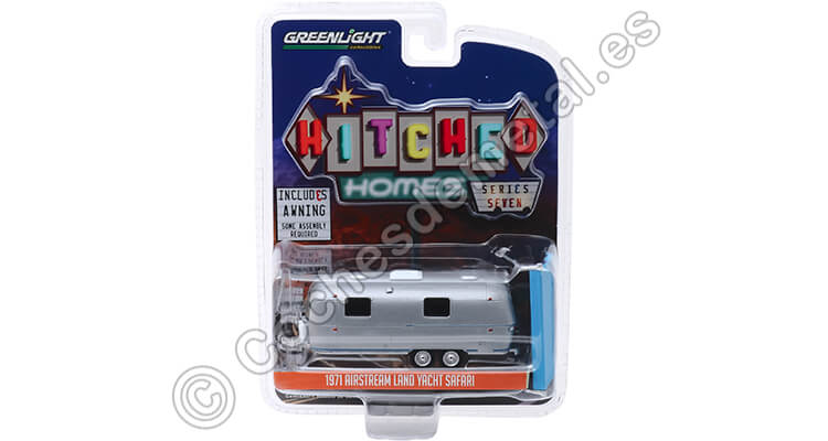 1971 Airstream Double-Axle Hitched Homes Series 7 1:64 Greenlight 34070C