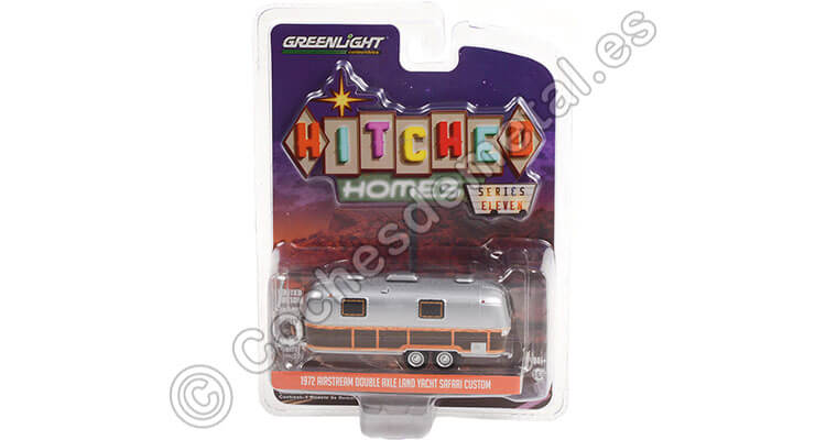 1972 Caravana Airstream Doble eje Hitched Homes series 11 1:64 Greenlight 34110C
