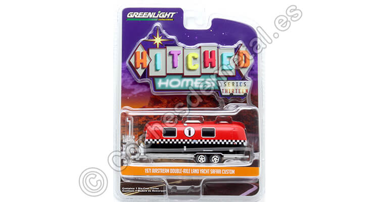 1971 Caravana Airstream Double-Axle Firestone Nº1 Hitched Homes Series 13 1:64 Greenlight 34130C