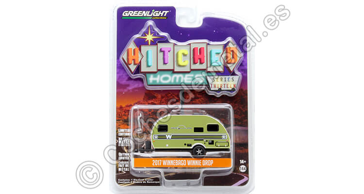 2017 Caravana Winnebago Winne Drop Decoración Ejército Hitched Homes series 13 1:64 Greenlight 34130E