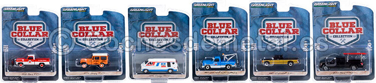 Lote de 6 Modelos Blue Collar Series 9 1:64 Greenlight 35200
