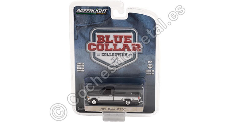 1992 Ford F-250 Pick-up Blue Collar Collection Series 10 1:64 Greenlight 35220D