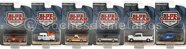 Lote de 6 Modelos Blue Collar Collection Series 10 1:64 Greenlight 35220