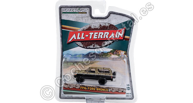 1996 Ford Bronco Lifted All Terrain Series 14 1:64 Greenlight 35250C
