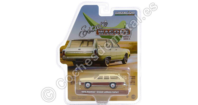 1976 Pontiac Grand LeMans Safari Estate Wagons Series 6 1:64 Greenlight 36010D