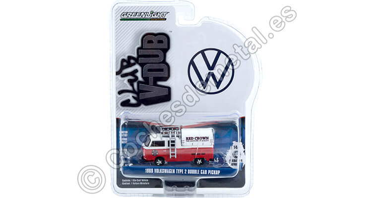 1969 Volkswagen Type 2 Double Cab Pickup Club Vee-Dub Series 14 1:64 Greenlight 36050A