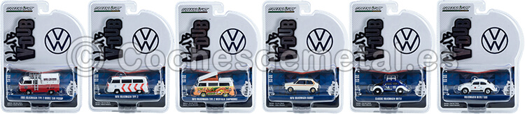Lote de 6 Modelos Club Vee-Dub Series 14 1:64 Greenlight 36050