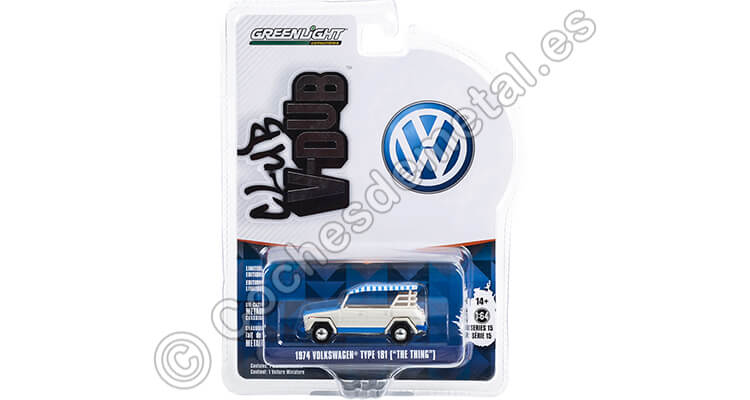 1974 Volkswagen VW Type 181 Thing Acapulco Thing Club Vee-Dub series 15 1:64 Greenlight 36060D